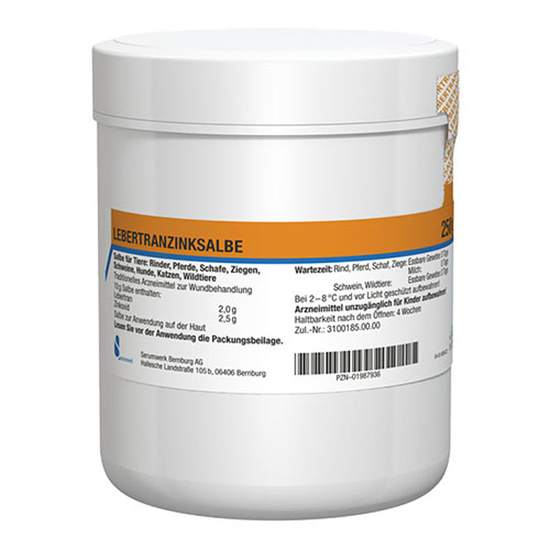 LEBERTRANZINKSALBE vet. 250 g Salbe