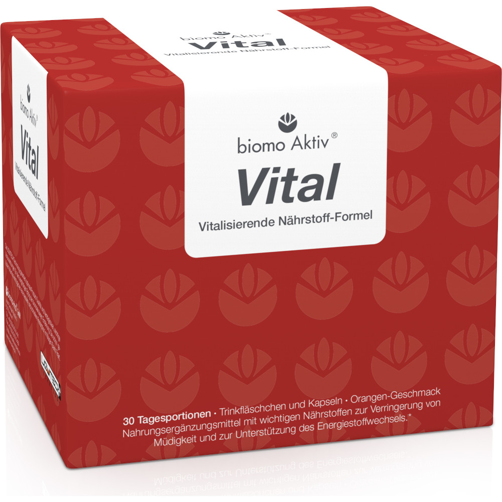 BIOMO Aktiv Vital Trinkflaschen 30-Tagesportionen 1 St Kombipackung