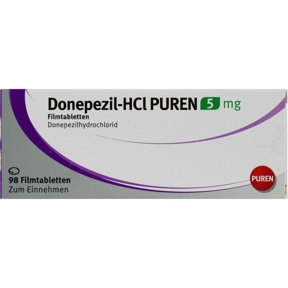Donezepil-HCL PUREN 5 mg 98 St Filmtabletten