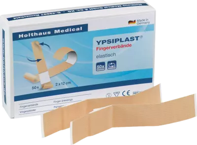 FINGERVERBAND Ypsiplast 2x12 cm elastisch haut 100 St