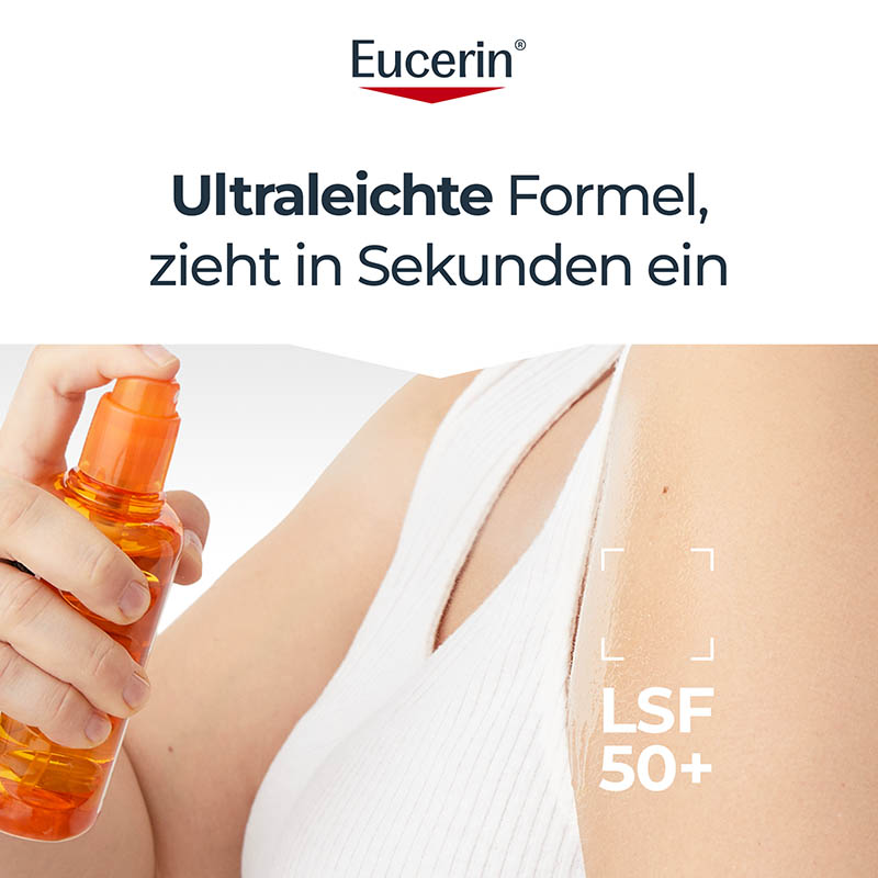 Eucerin SUN OIL CONTROL DRY TOUCH SUN SPRAY TRANSPARENT LSF 50+  200 ml Spray