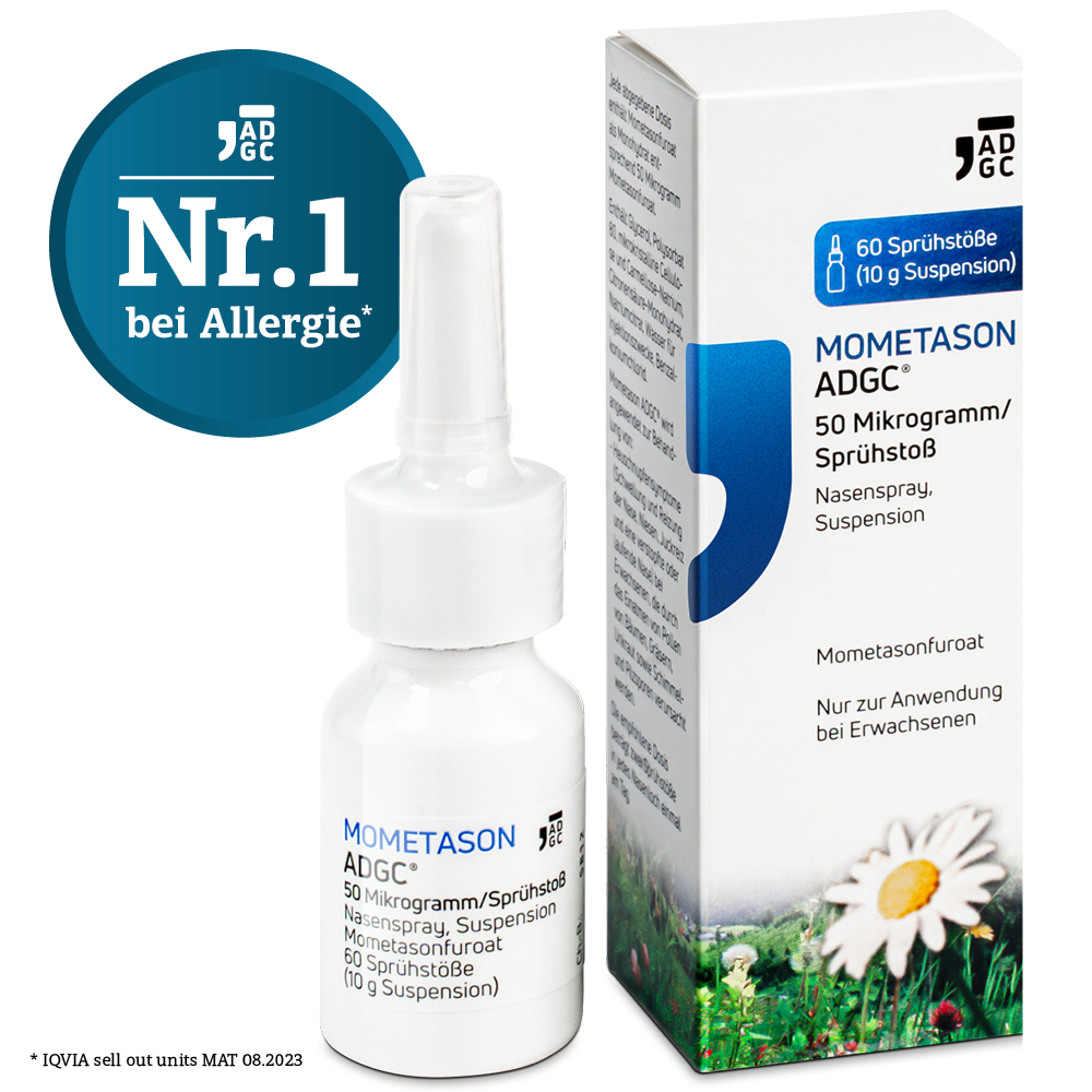 MOMETASON ADGC 50 Mikrogramm/Sprühstoß 10 g Nasenspray