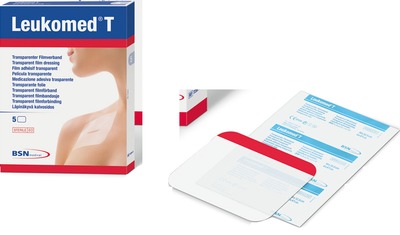 Leukomed T skin sensitive transparenter Folienverband 5 x 7,2 cm 5 St Pflaster