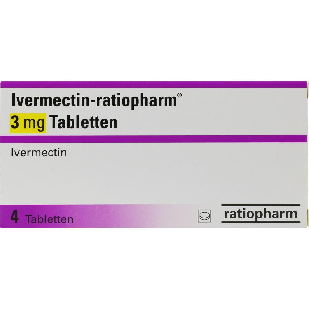 Ivermectin-ratiopharm 3 mg 4 St Tabletten