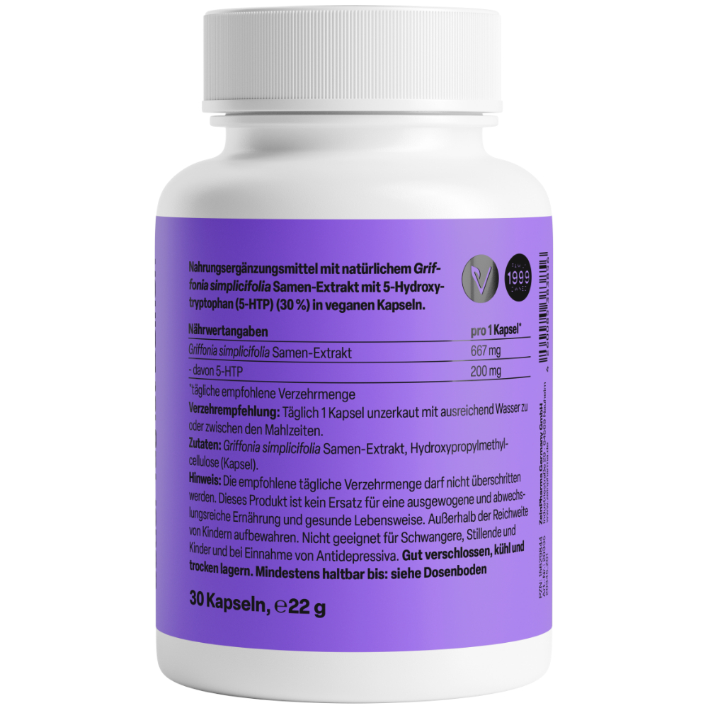 Zein PHARMA Griffonia simplicifolia 5-HTP 200mg 30 St Kapseln