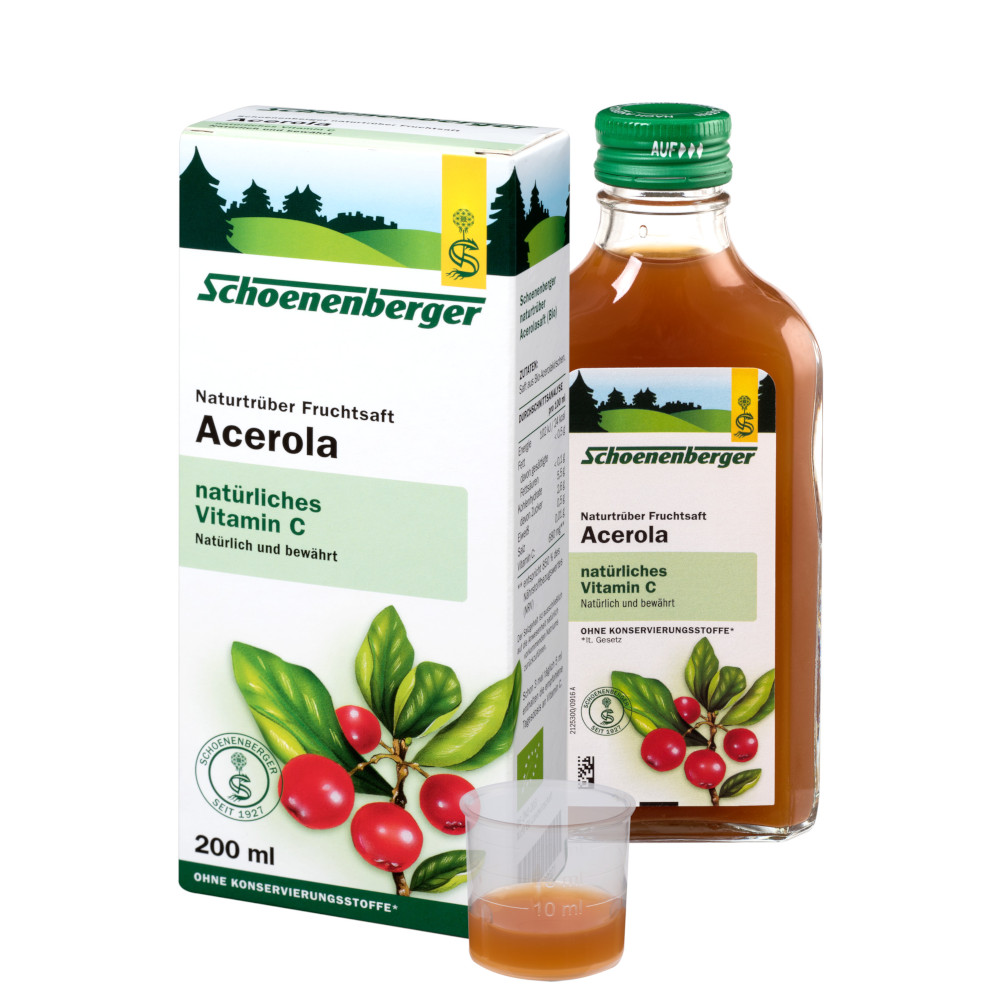 Schoenenberger Naturtrüber Fruchtsaft Acerola  200 ml Saft