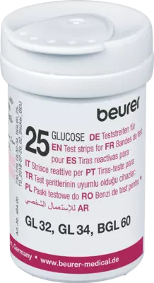 BEURER GL32/GL34/BGL60 Blutzucker Teststreifen 50 St Teststreifen