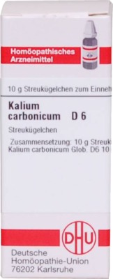 KALIUM CARBONICUM D 6 Globuli 10 g Globuli