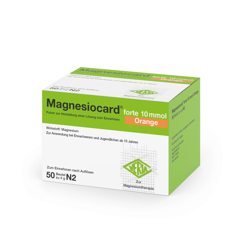MAGNESIOCARD forte 10 mmol Orange  50 St Pulver zur Herstellung einer Lösung zum Einnehmen