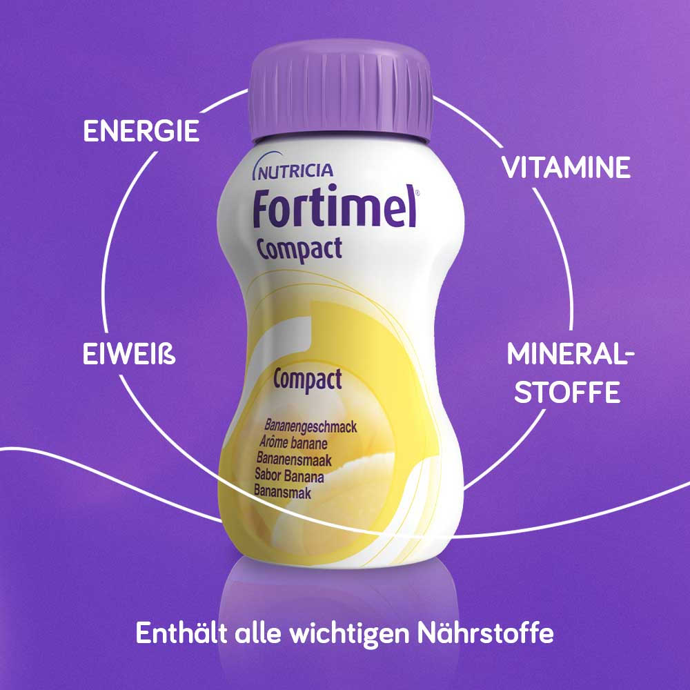 Fortimel Compact  2.4 Trinknahrung Banane 8X4X125 ml Flüssigkeit