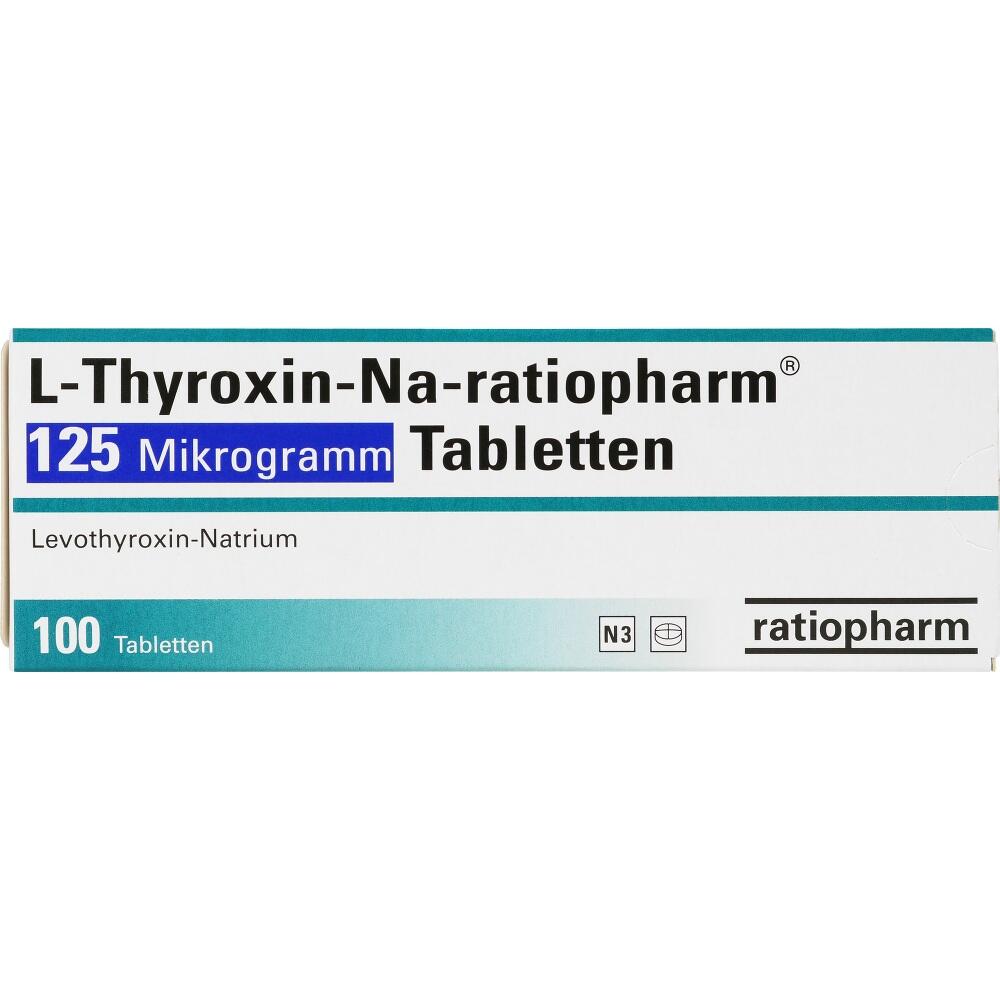 L-THYROXIN-Na ratiopharm 125 Mikrogramm Tabletten 100 St Tabletten
