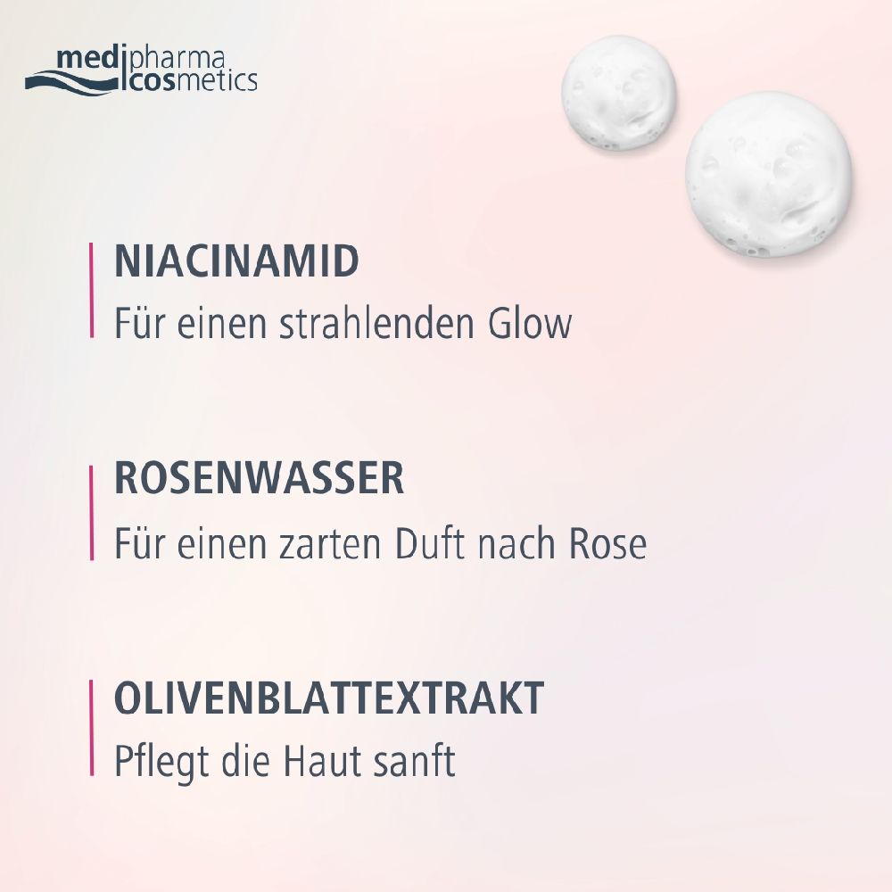 Oliven Reinigungsmousse Rose 150 ml Schaum