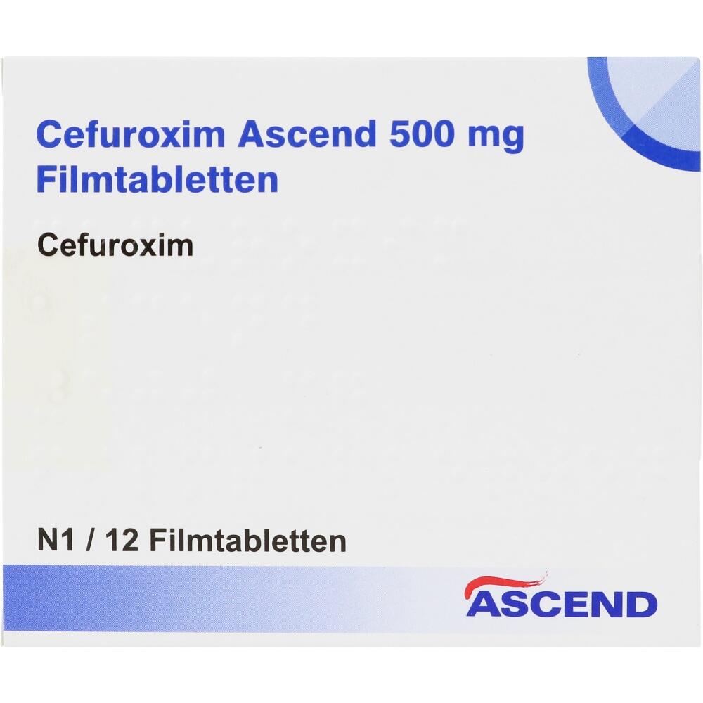 Cefuroxim Ascend 500 mg Filmtabletten 12 St Filmtabletten