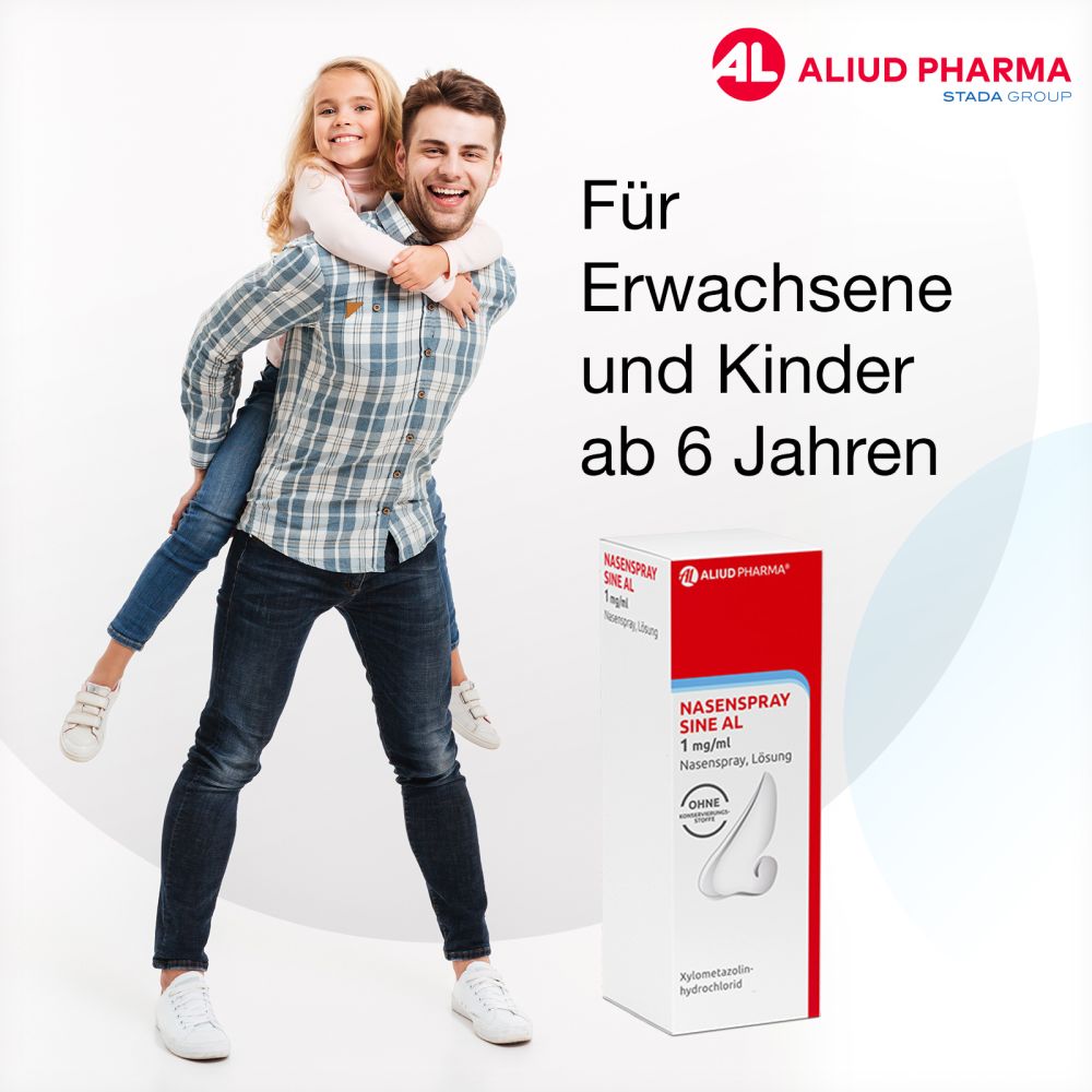 Nasenspray sine AL 1 mg / ml bei Schnupfen, konservierungsmittelfrei