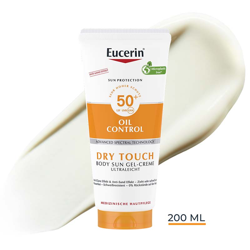 Eucerin SUN OIL CONTROL DRY TOUCH BODY SUN GEL-CREME ULTRALEICHT LSF 50+  200 ml Creme