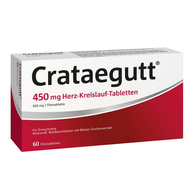 Crataegutt 450 mg Herz-Kreislauf-Tabletten 60 St Filmtabletten