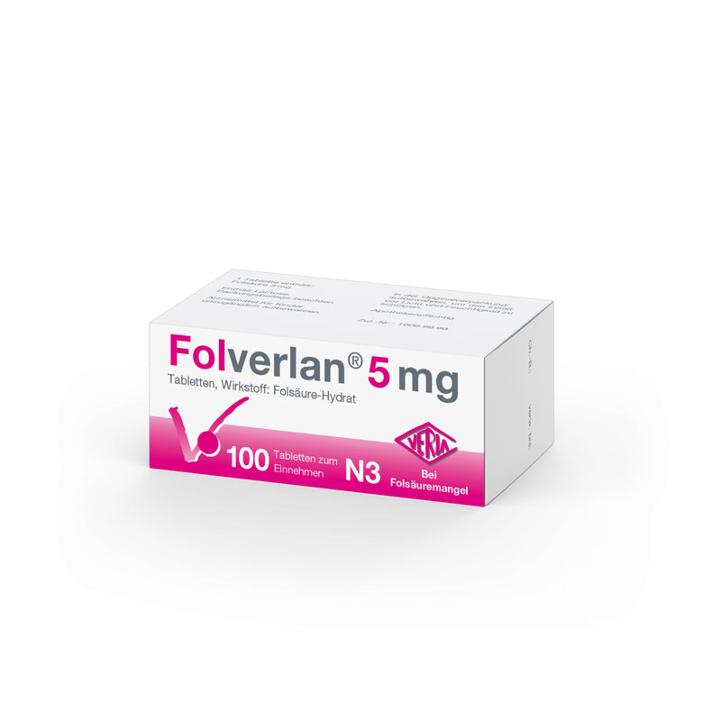 FOLVERLAN 5 mg Tabletten 100 St Tabletten