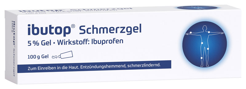 ibutop Schmerzgel 5%, bei Sport- und Alltagsverletzungen wie Prellungen, Verstauchungen oder Zerrungen 100 g Gel
