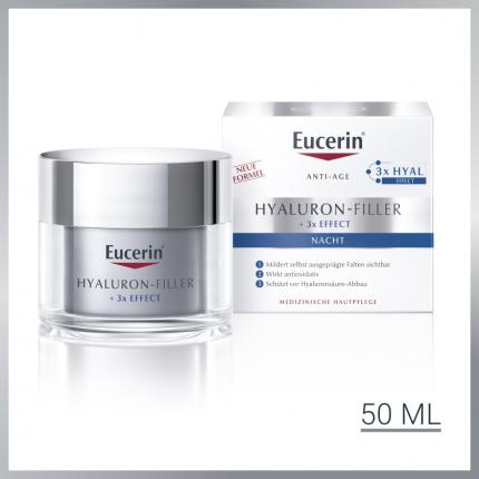 Eucerin ANTI-AGE HYALURON-FILLER + 3x EFFECT NACHT + 5€ Rabatt* 50 ml