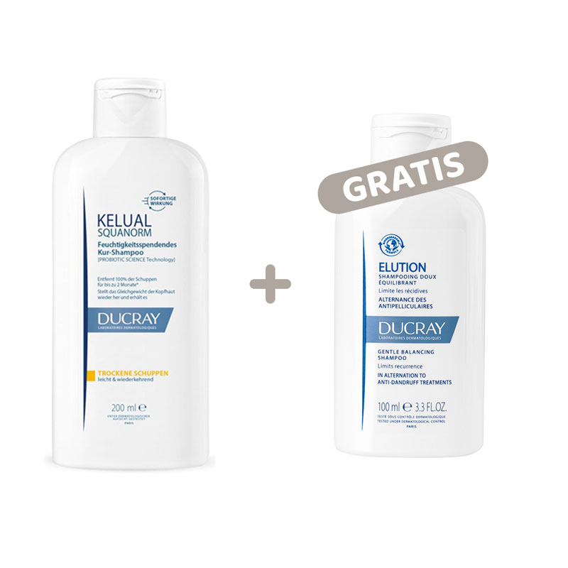DUCRAY KELUAL SQUANORM Shampoo Trockene Schuppen 200 ml Shampoo