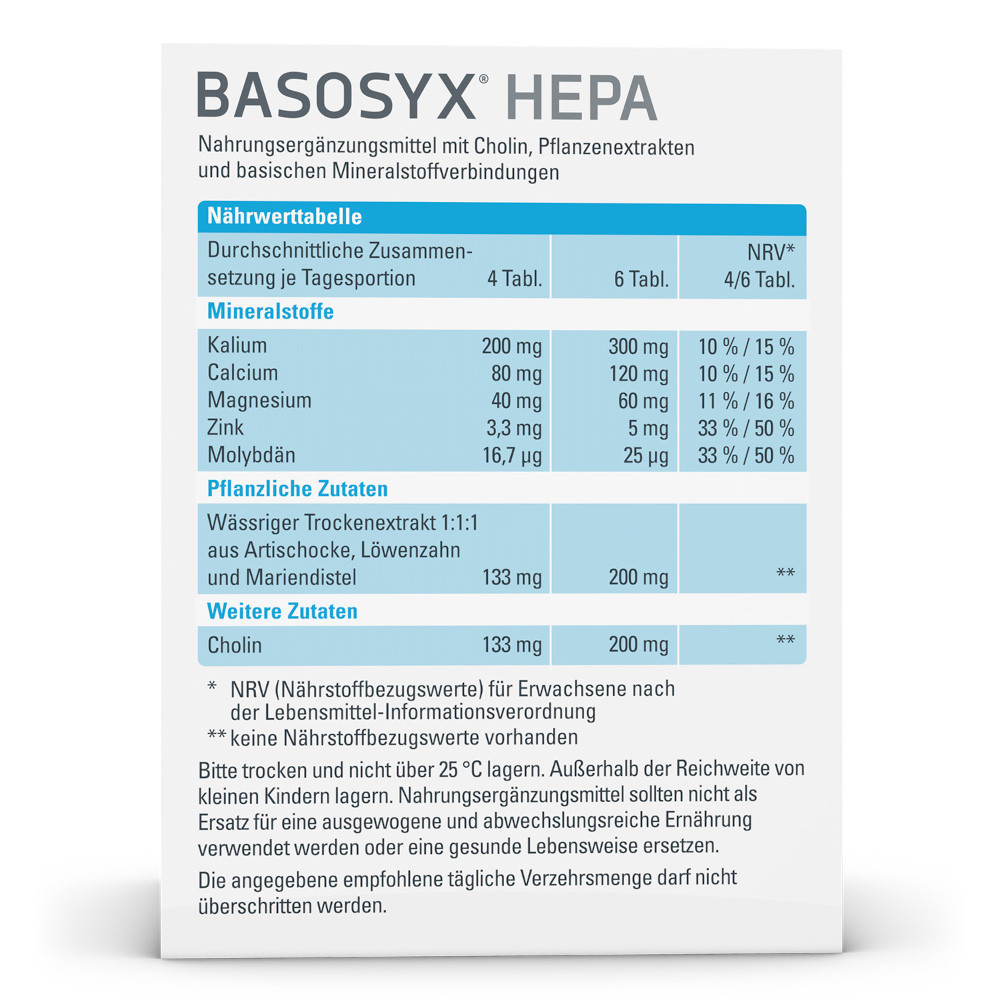 BASOSYX HEPA SÄURE-BASEN-BALANCE 140 St Tabletten
