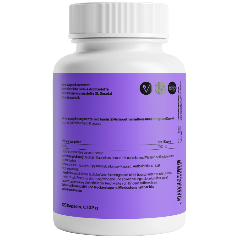 Zein PHARMA Taurin 1000mg 120 St Kapseln