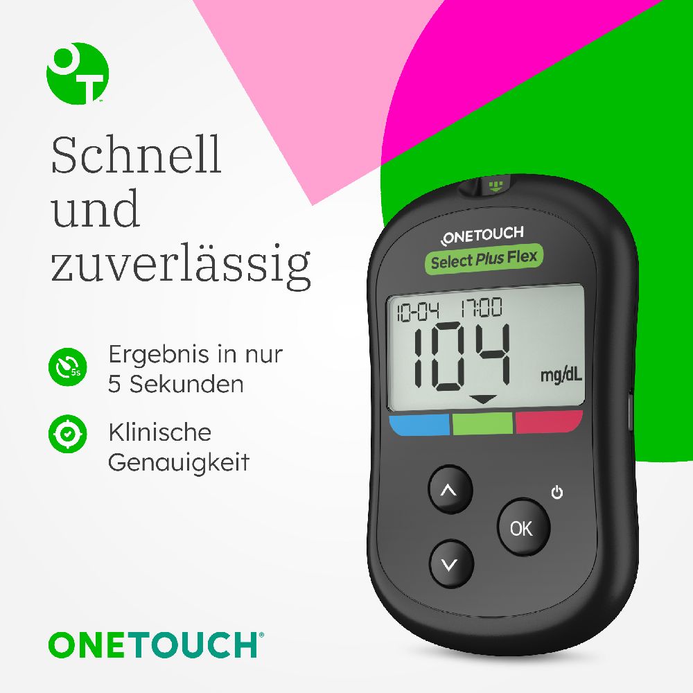 OneTouch Select Plus Flex mg/dL Starter Set 1 Sparset
