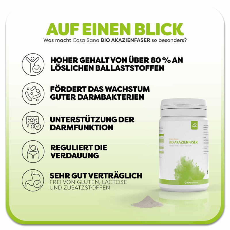 CASA SANA BIO AKAZIENFASER 110 g Pulver