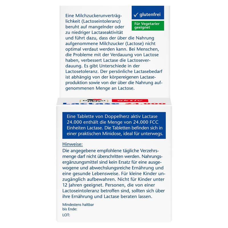 Doppelherz aktiv Lactase 24.000 50 St Tabletten