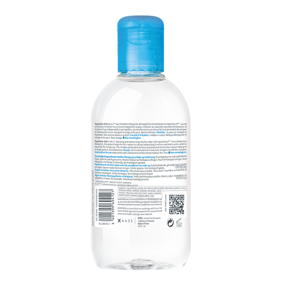 BIODERMA Hydrabio H2O Feuchtigkeitsspendendes Mizellen-Reinigungswasser  250 ml Lösung