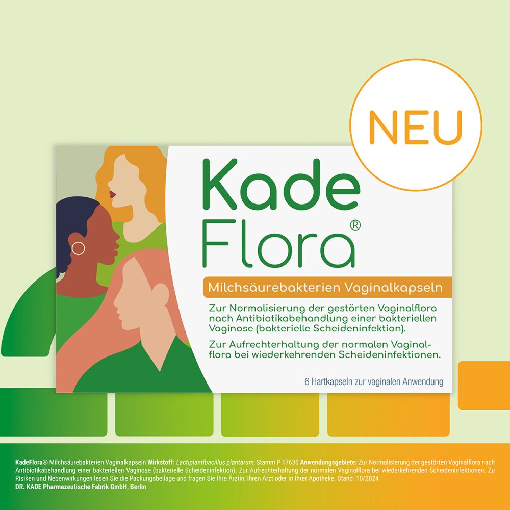 Kade Flora Milchsäurebakterien Vaginalkapseln 6 St Vaginalkapseln
