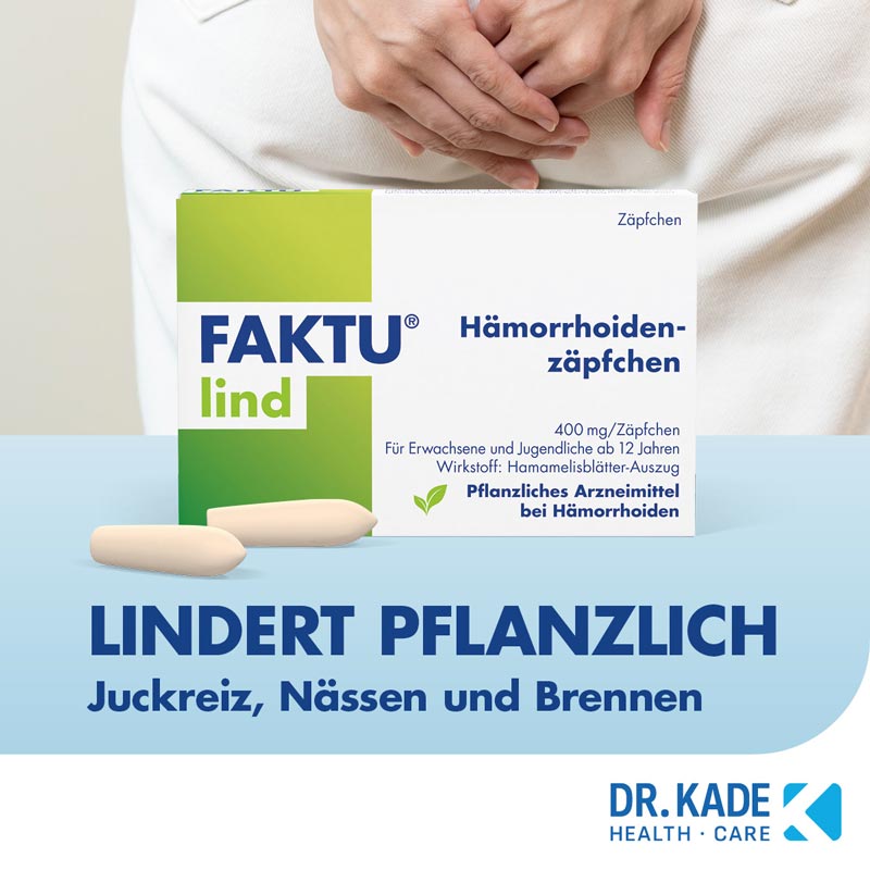 FAKTU lind Hämorrhoidenzäpfchen 10 St Suppositorien