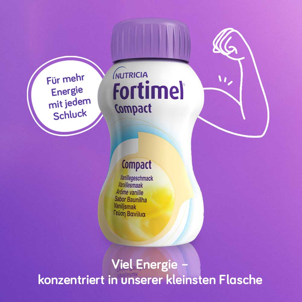 Fortimel Compact 2.4 Trinknahrung Vanille 8X4X125 ml Flüssigkeit