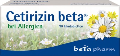 Cetirizin beta bei Allergien 90 St Filmtabletten