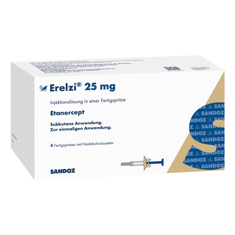 ERELZI 25 mg Injektionslösung i.e.Fertigspritze 4 St Injektionslösung