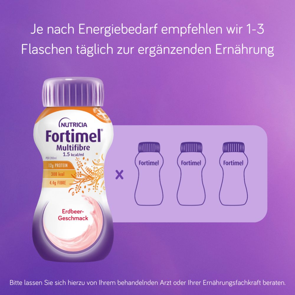 Fortimel Multifibre 1.5 kcal Mischkarton 32X200 ml Flüssigkeit