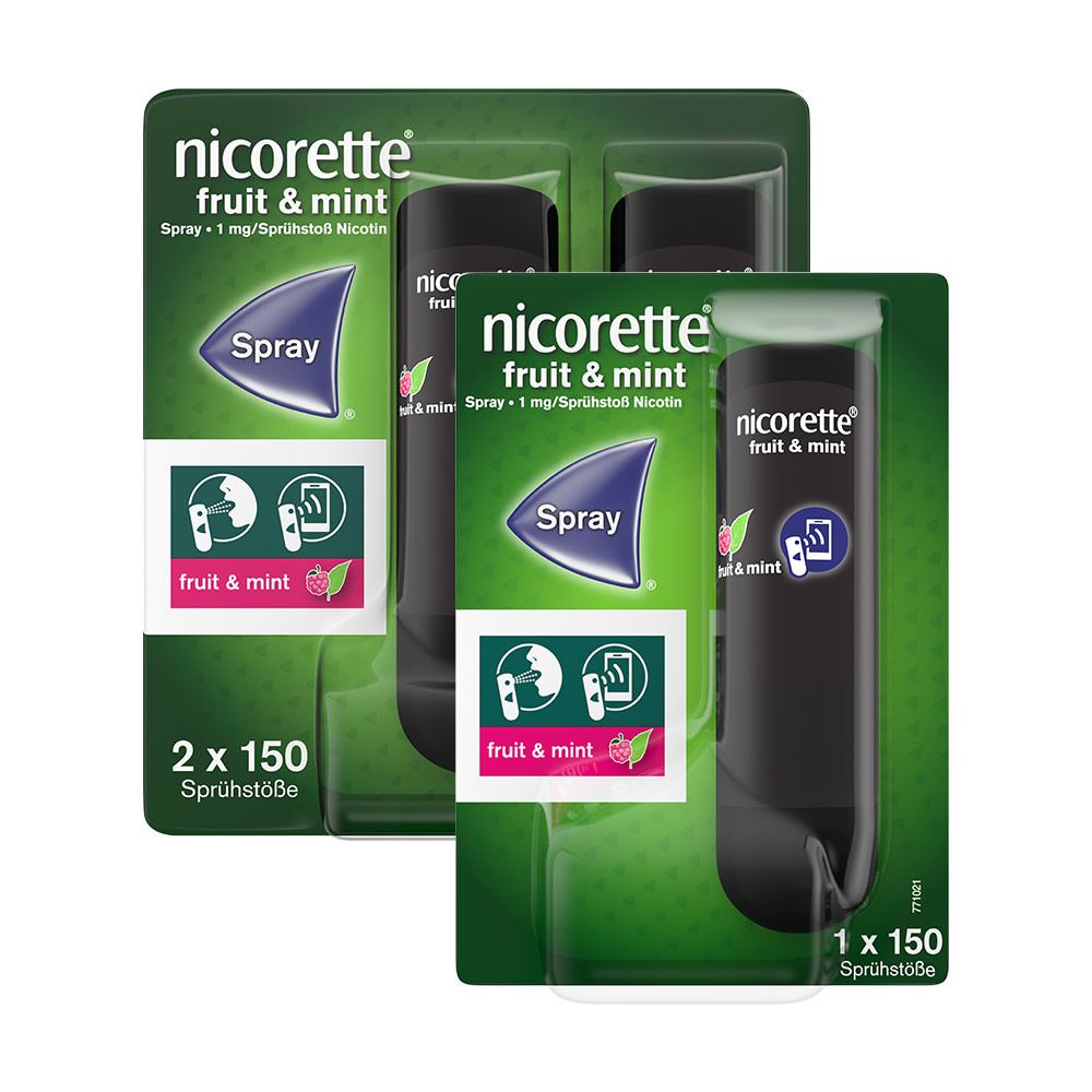 nicorette fruit & mint Spray 3er Set 3 St Spray