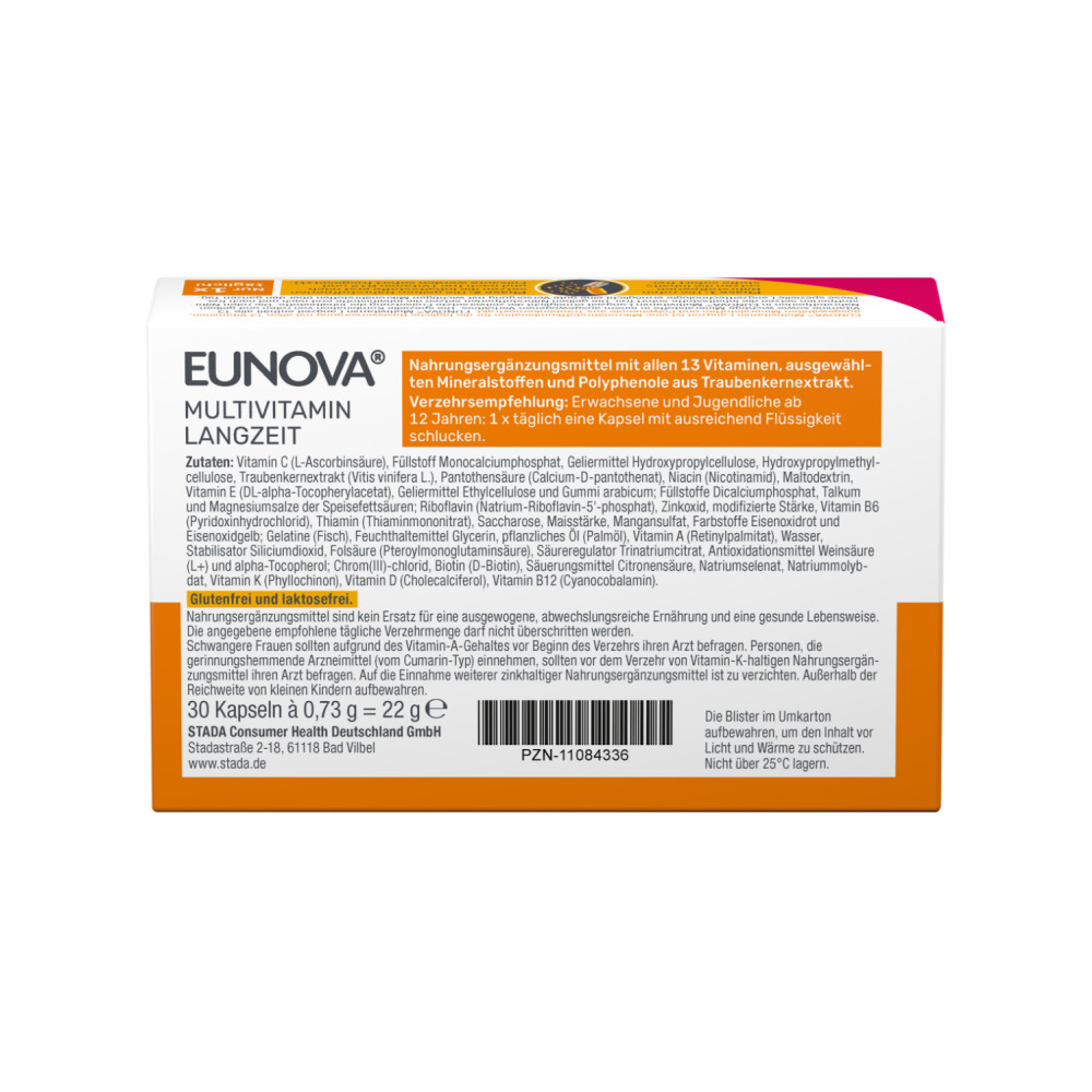 EUNOVA MULTIVITAMIN LANGZEIT 30 St Kapseln