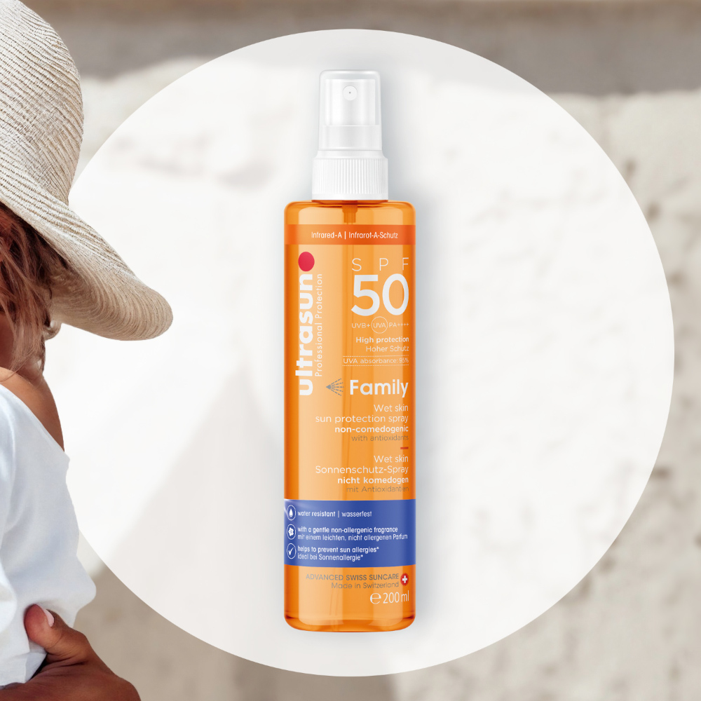 ultrasun Family Wet skin sun protection spray SPF 50 200 ml Gel