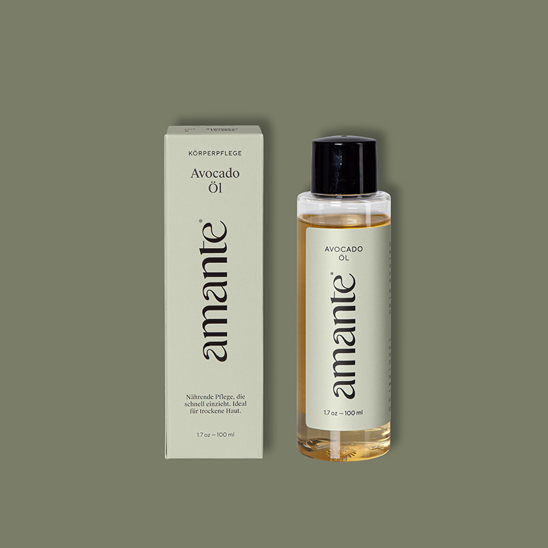 Avocado Öl 100% Rein Hautpflegeöl Amante  100 ml Öl