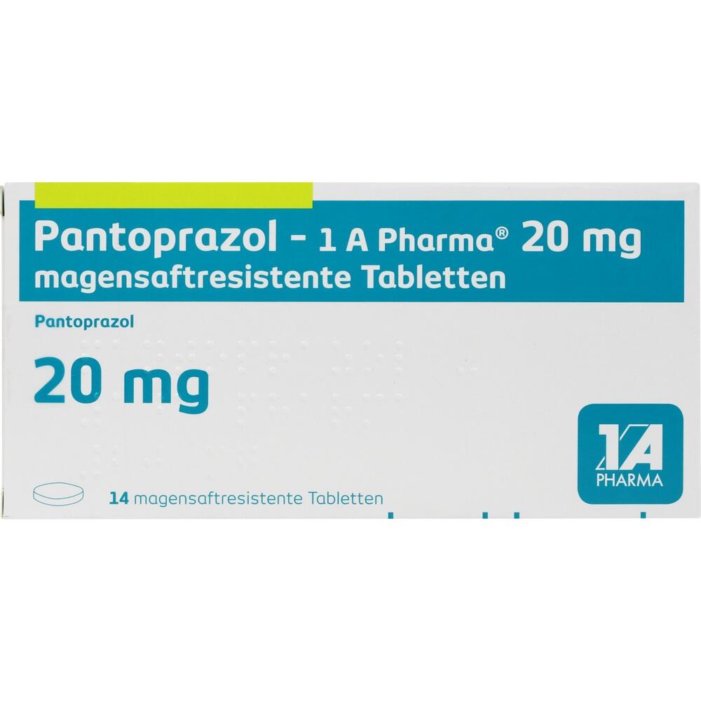 Pantoprazol-1 A Pharma 20mg 14 St Tabletten magensaftresistent