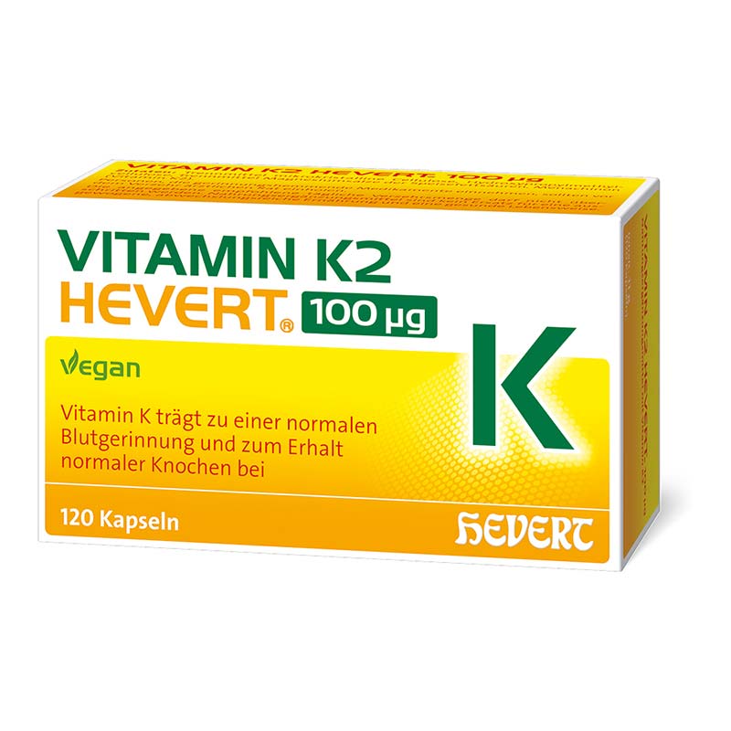 VITAMIN K2 HEVERT 100 Mikrogramm 120 St Kapseln