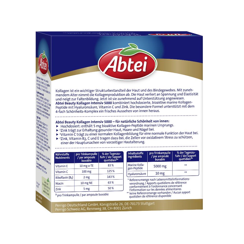 Abtei Beauty Kollagen Intensiv 5000 10X25 ml Trinkampullen
