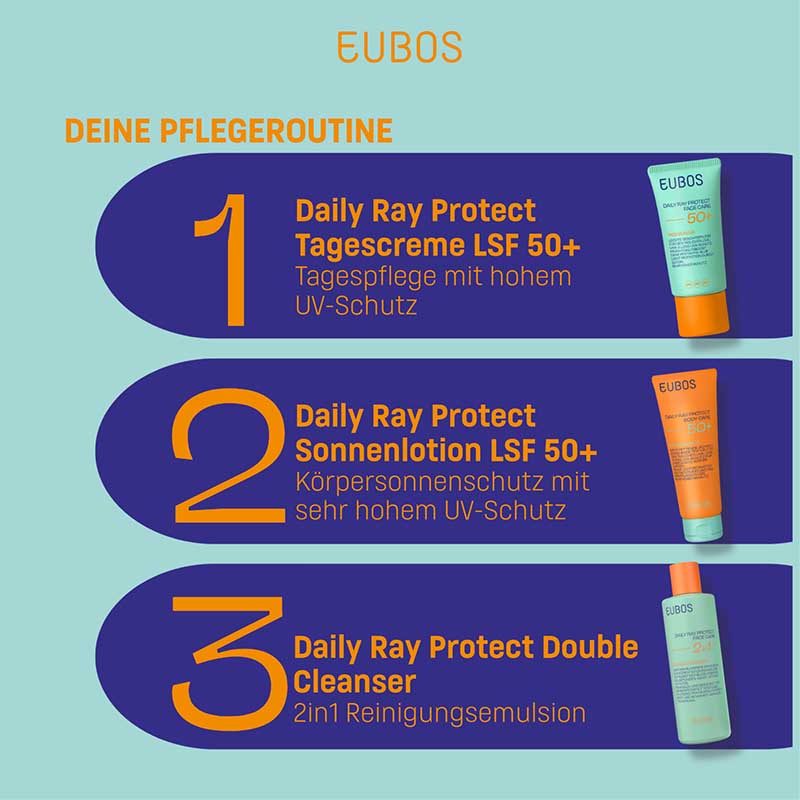 EUBOS DAILY RAY PROTECT BODY CARE 50+ 125 ml Lotion