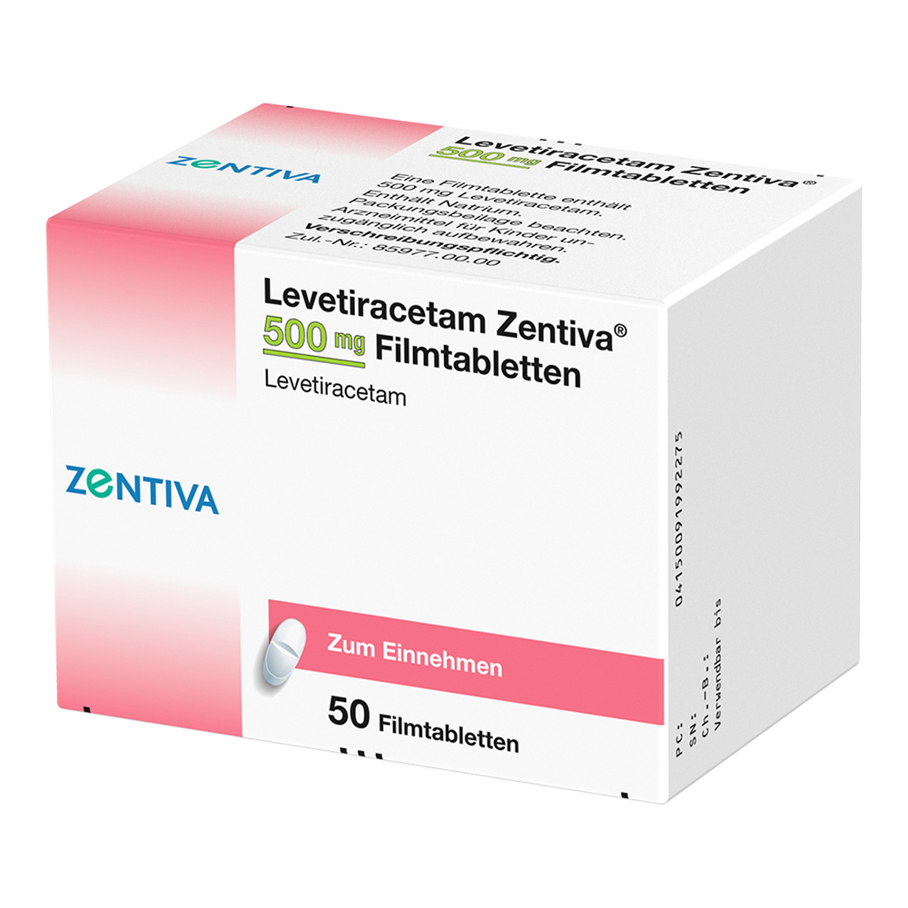Levetiracetam Zentiva 500mg 50 St Filmtabletten