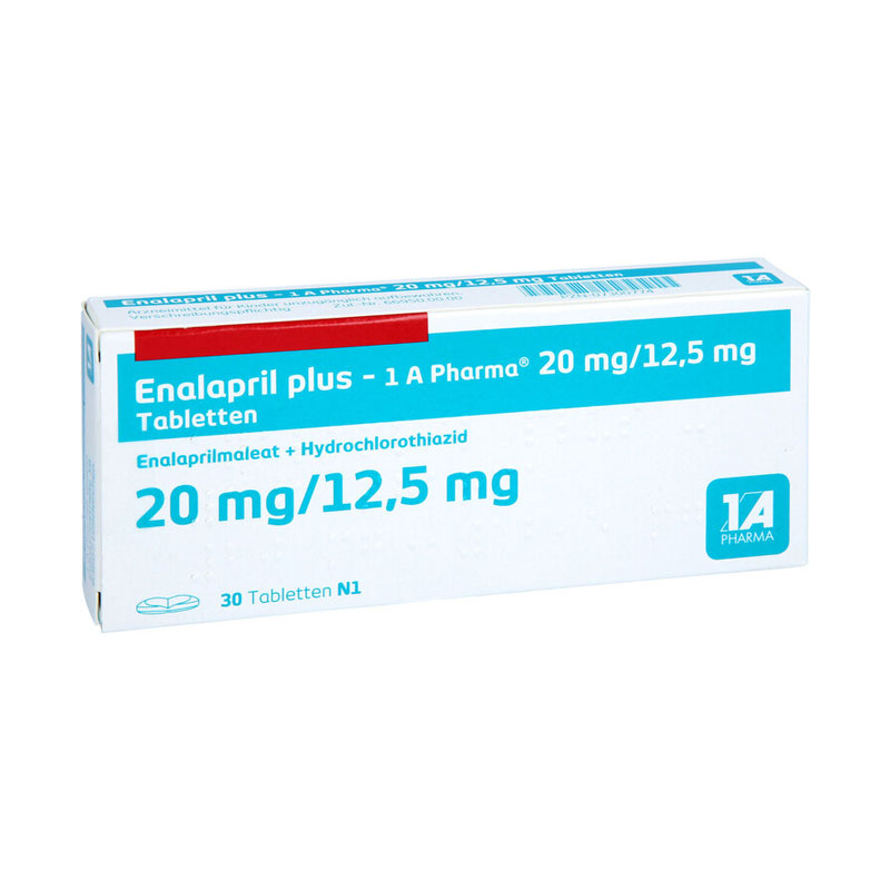 Enalapril plus-1 A Pharma 20mg/12,5mg 30 St Tabletten