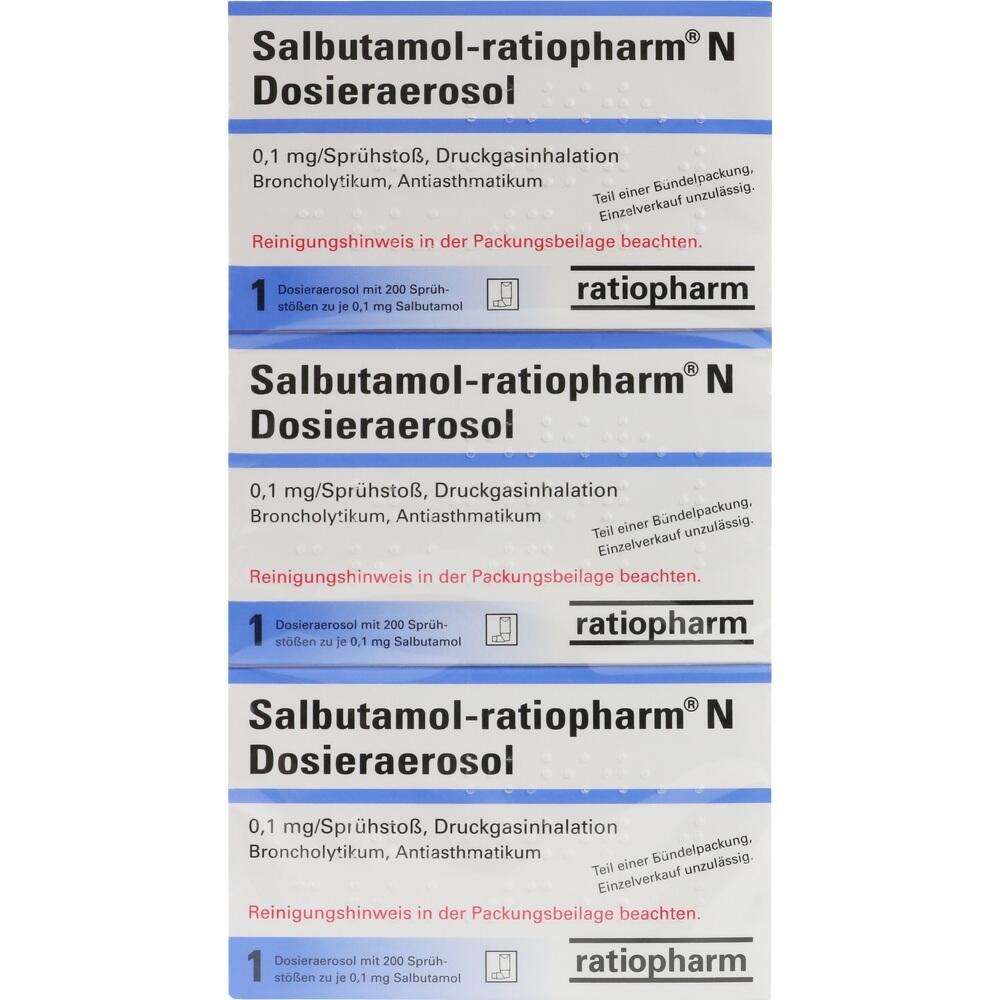 Salbutamol-ratiopharm N 3 St Dosieraerosol