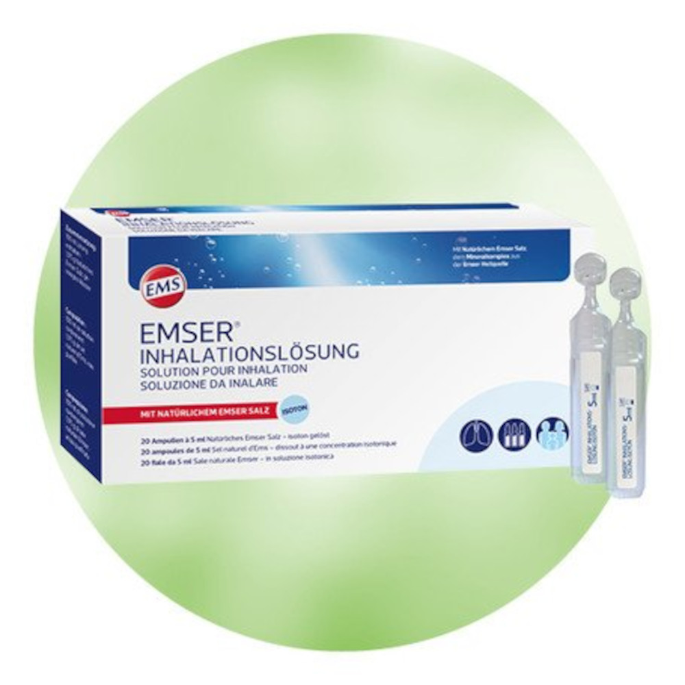 EMSER Inhalationsl&ouml;sung 20 St Inhalationsampullen