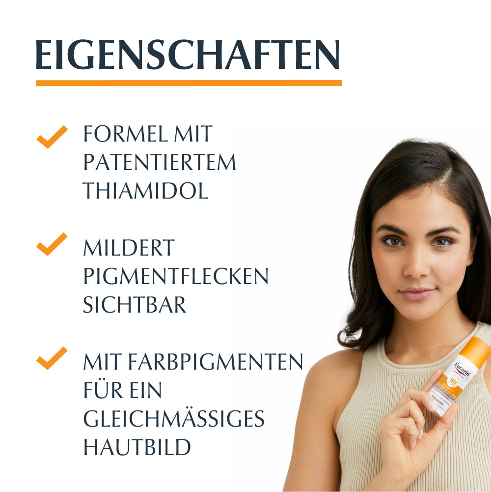 Eucerin SUN PIGMENT CONTROL TINTED FACE SUN GEL-CREME MITTEL LSF 50+  50 ml Creme