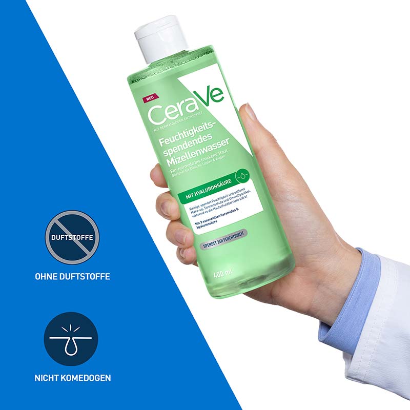 CeraVe Feuchtigkeitsspendendes Mizellenwasser 400 ml Flüssigkeit